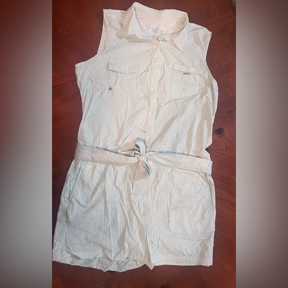 Vineyard Vines Cream Striped Bodysuit